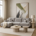 Canapé d'angle Daniel LHF en velours 