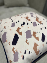 Cream & Blue Cushion Set