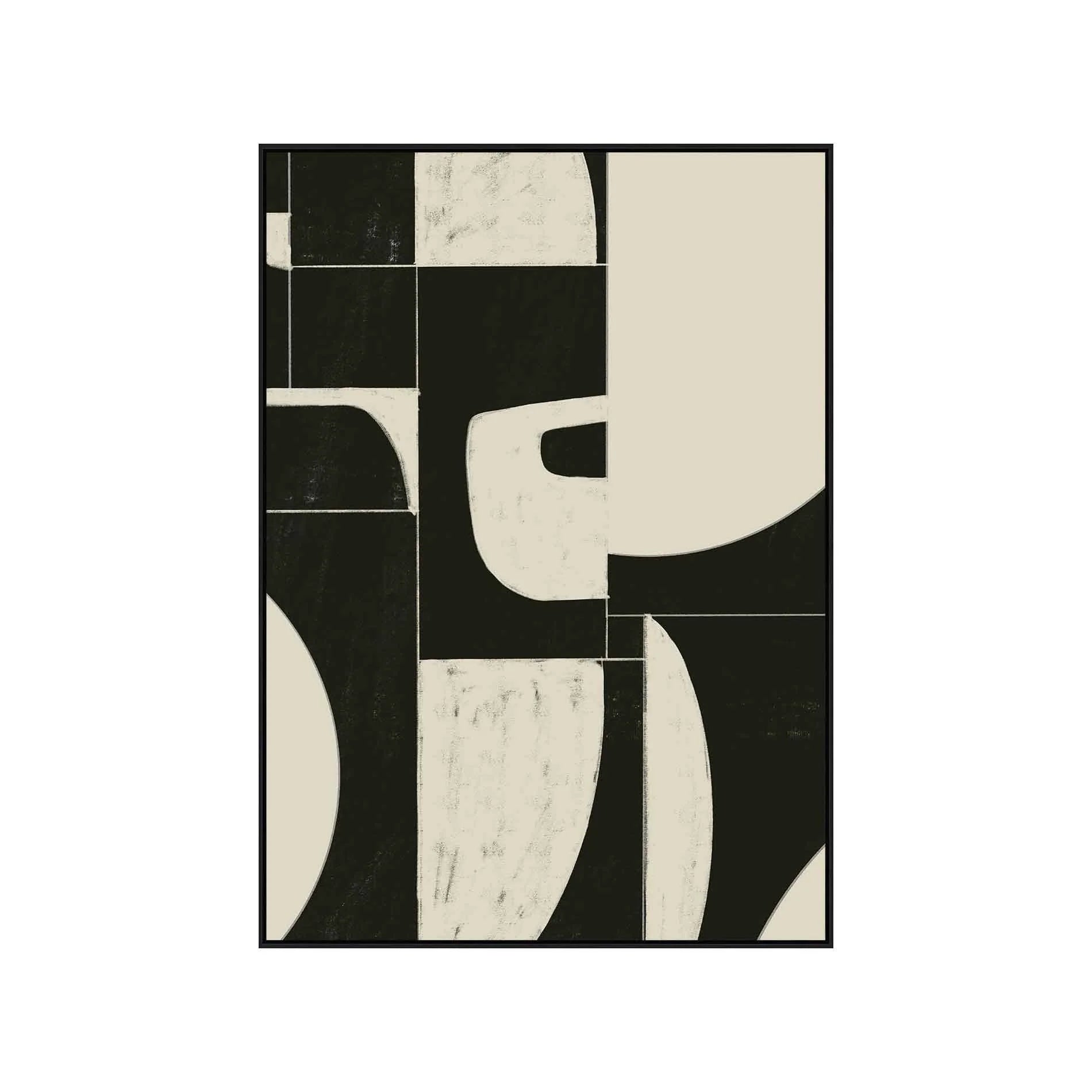 Impression sur toile contrastée