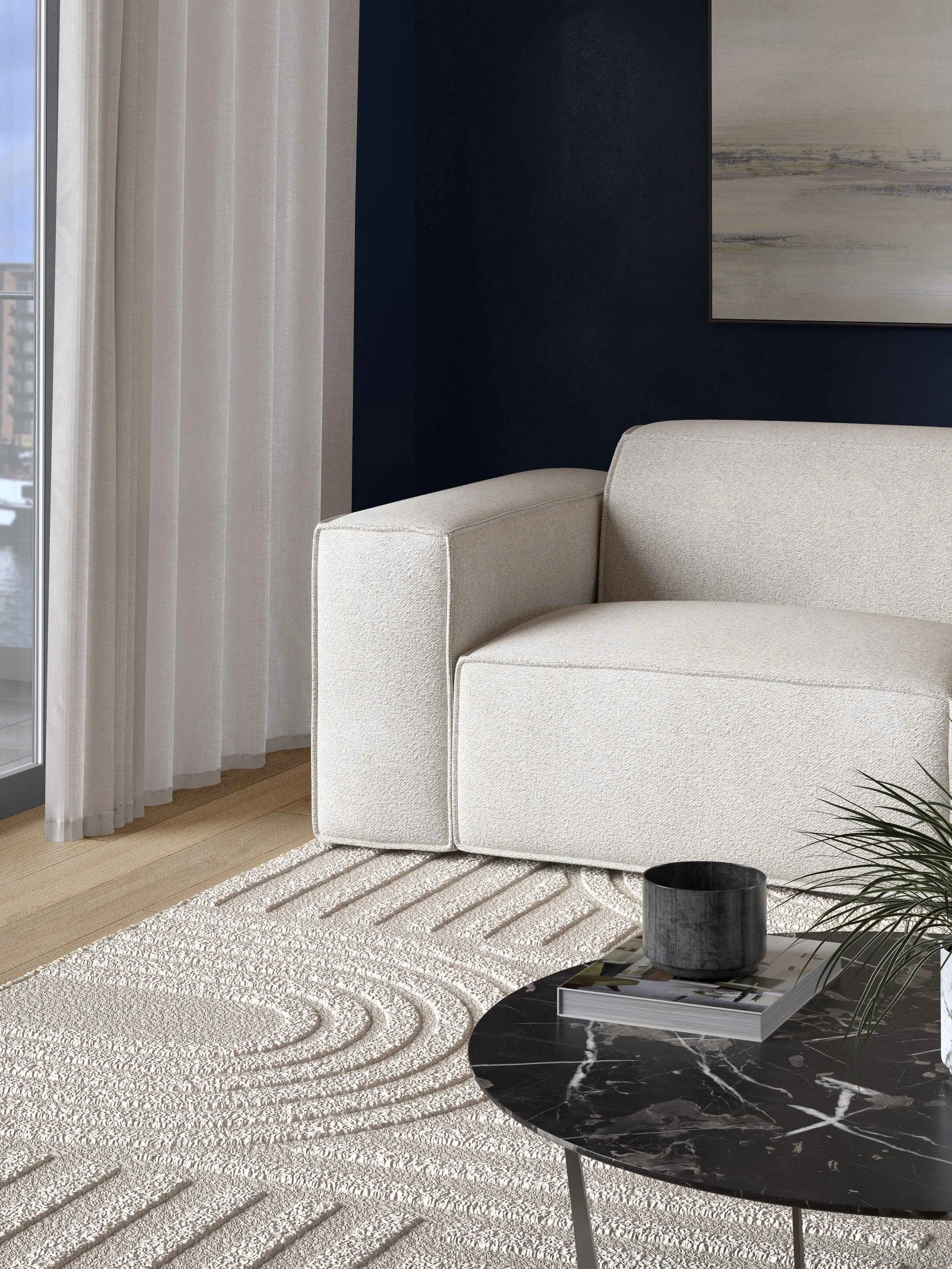 Canapé 3 places Birmingham XL avec méridienne