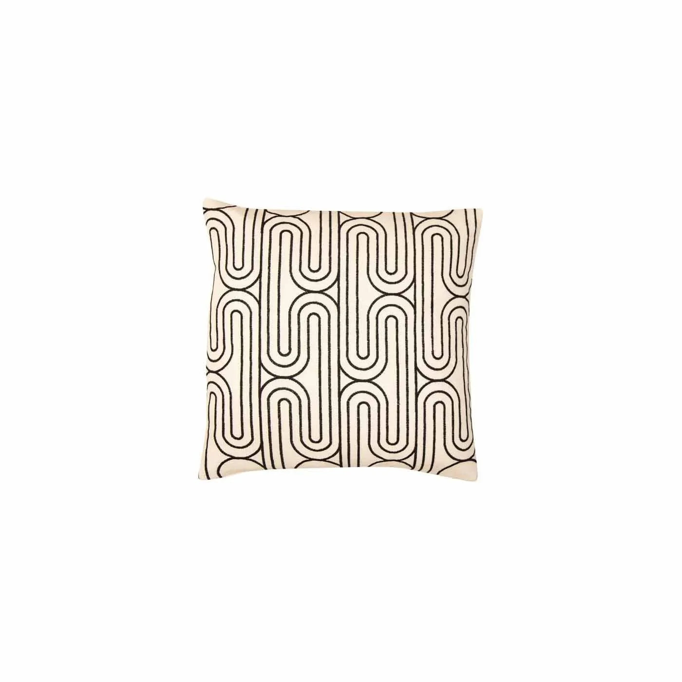 Black & Cream Cushion Set & Bedspread Pack