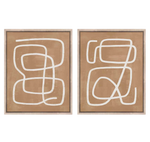 Œuvre d'art en paire de coings et caramel