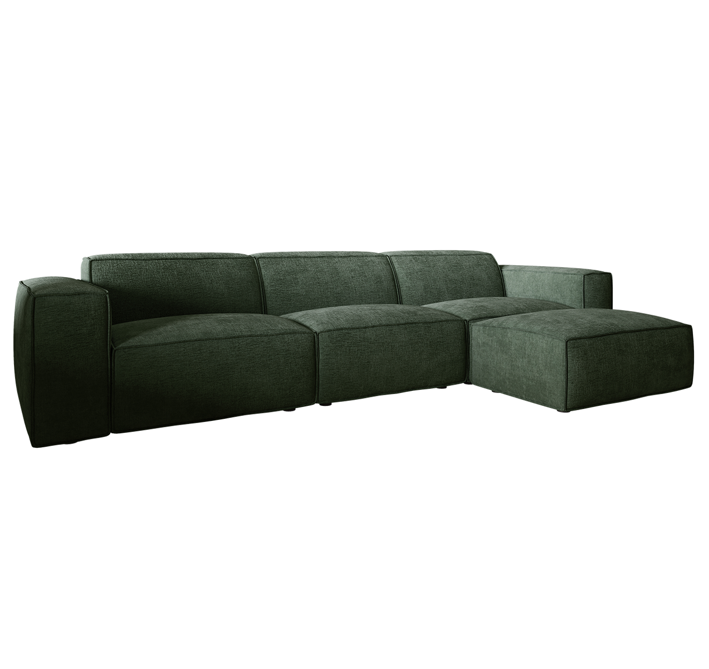 Birmingham XL 3 Seater Plus Chaise Green