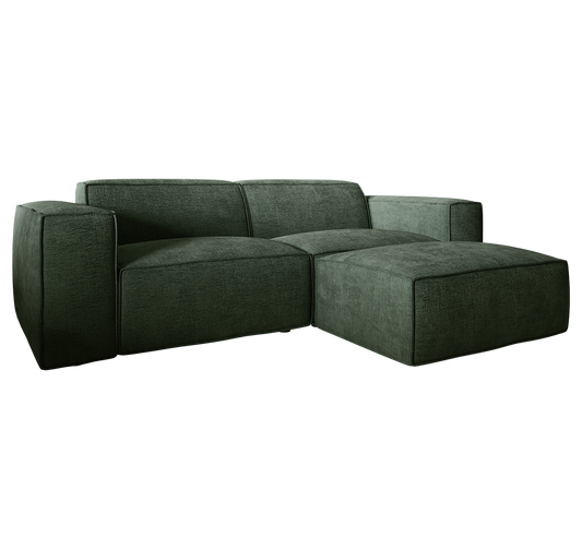 Birmingham 3 Seater Plus Chaise Green