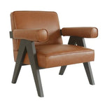 Fauteuil en cuir Jacob 