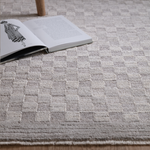 Check Matte Grey Rug 160x230