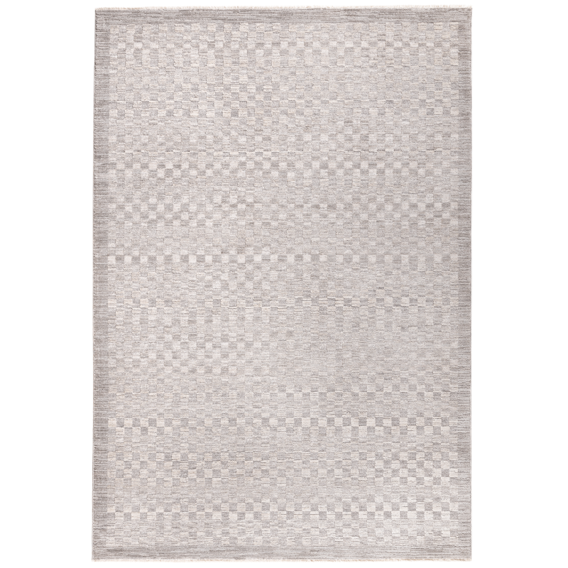 Check Matte Grey Rug 160x230