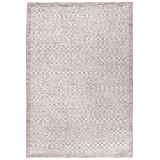 Check Matte Grey Rug 160x230