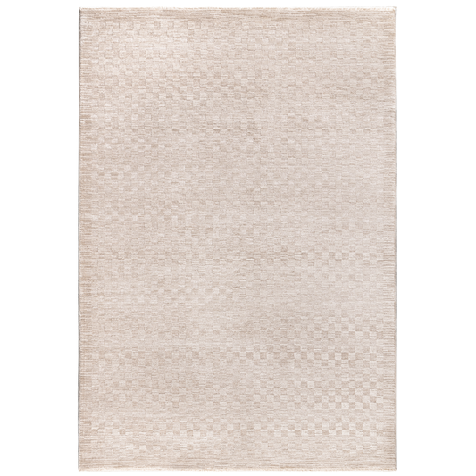 Check Matte Cream Rug 160x230